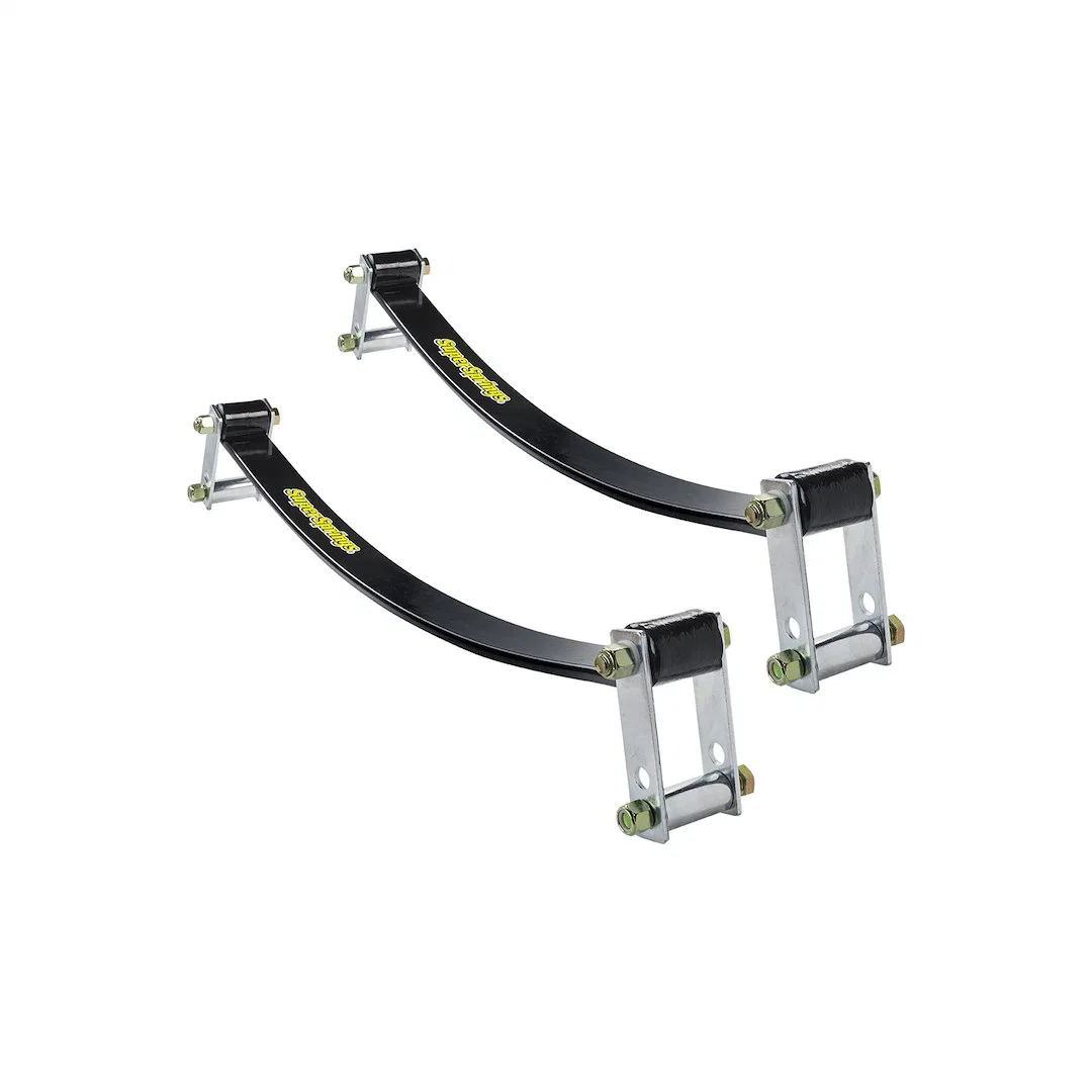 SSA25 – SUPERSPRINGS Helper Spring Kit, Leaf Spring Design Rear Upper 3 Inch Width 3400 Pound Load Capacity Per Set (...